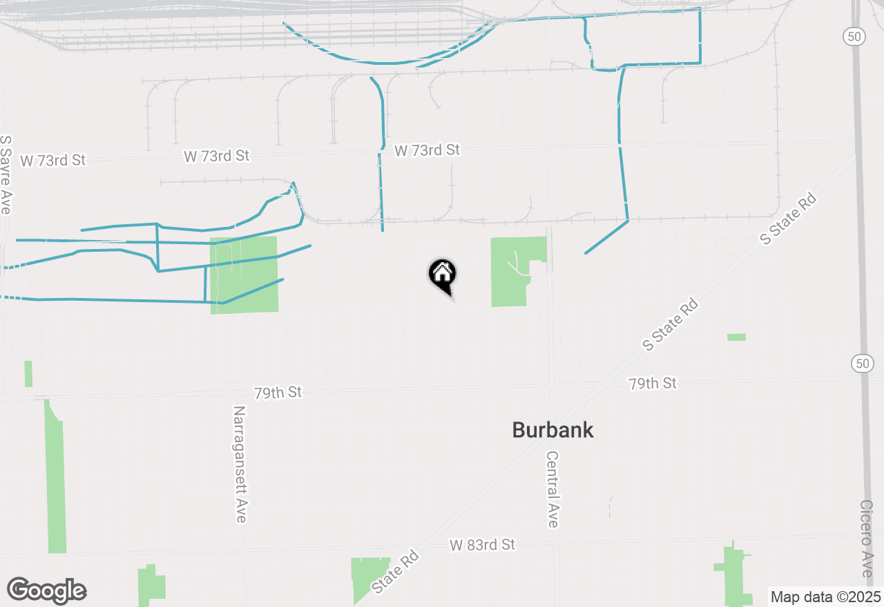 Map of 5840 W 77th Street #302, Burbank, IL 60459