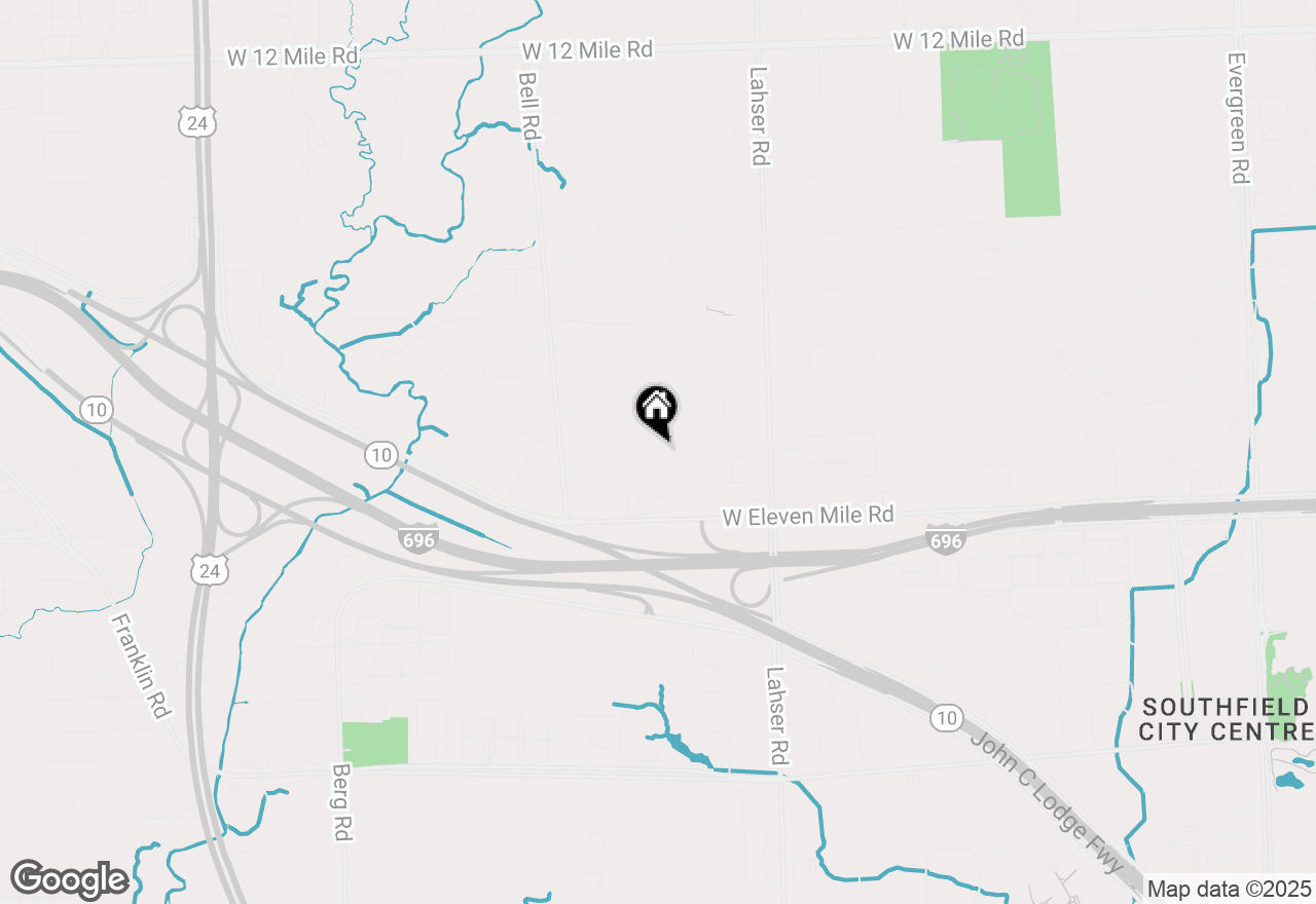 Map of 22465 Kenwyck Drive, Southfield, MI 48034