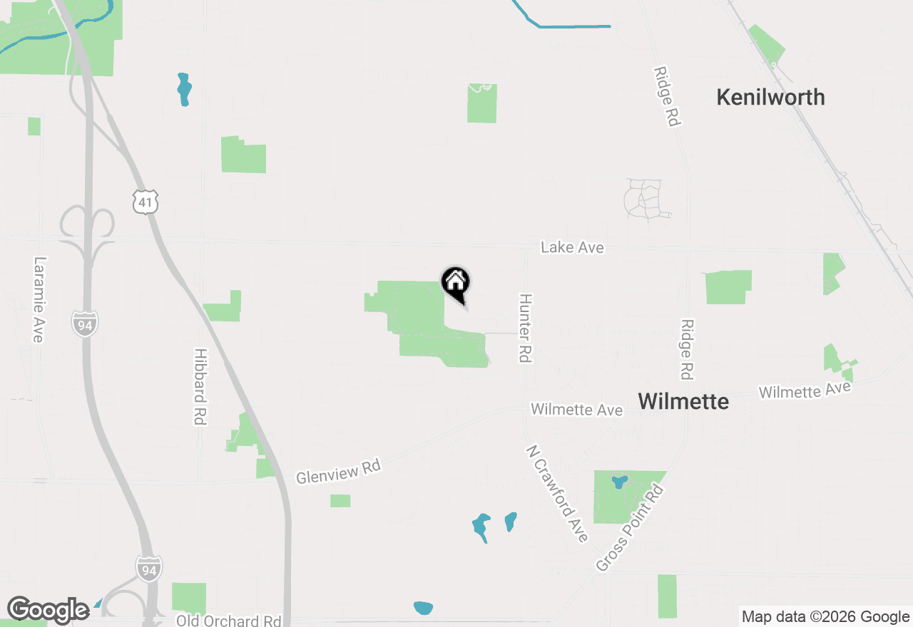 Map of 2438 Pomona Lane, Wilmette, IL 60091