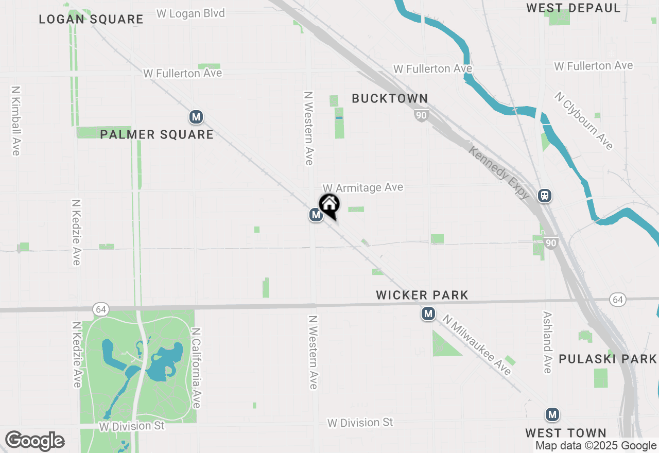 Map of 1855 N Winnebago Avenue #1S, Chicago, IL 60647