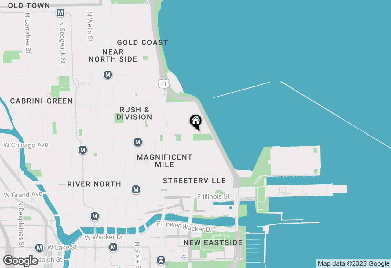Map of 270 E Pearson #P16W, Chicago, IL 60611