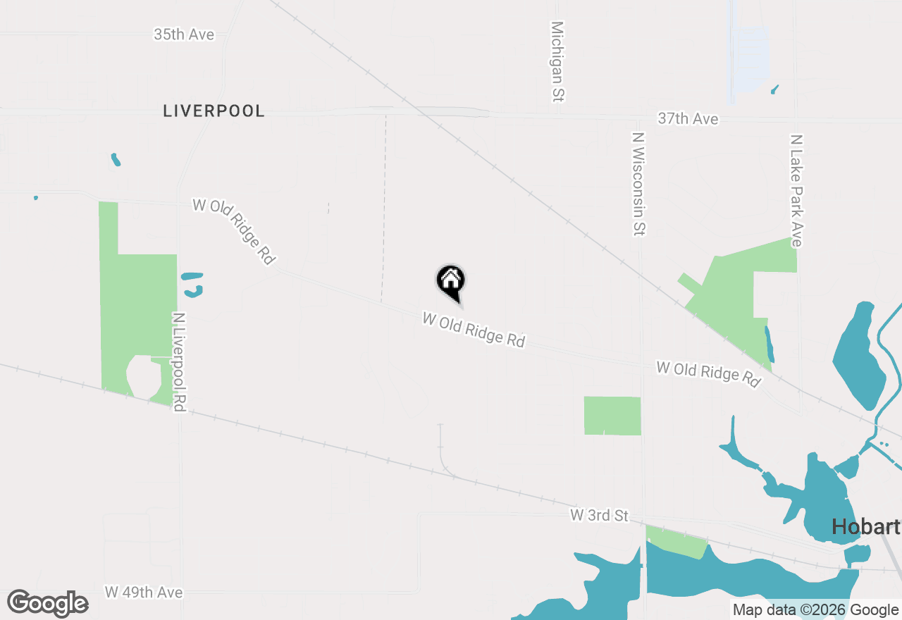 Map of 302 N Dearborn Street, Hobart, IN 46342
