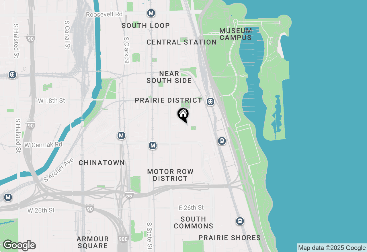 Map of 2025 S Indiana Avenue #311, Chicago, IL 60616
