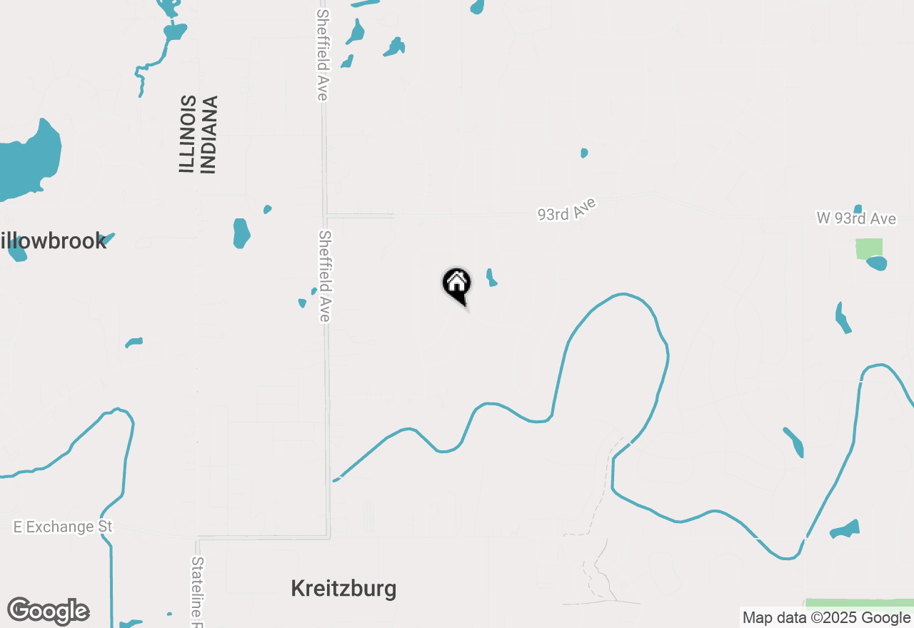 Map of 9543 Beall Street, Dyer, IN 46311