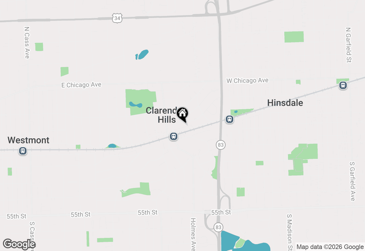 Map of 11 Chestnut Avenue, Clarendon Hills, IL 60514