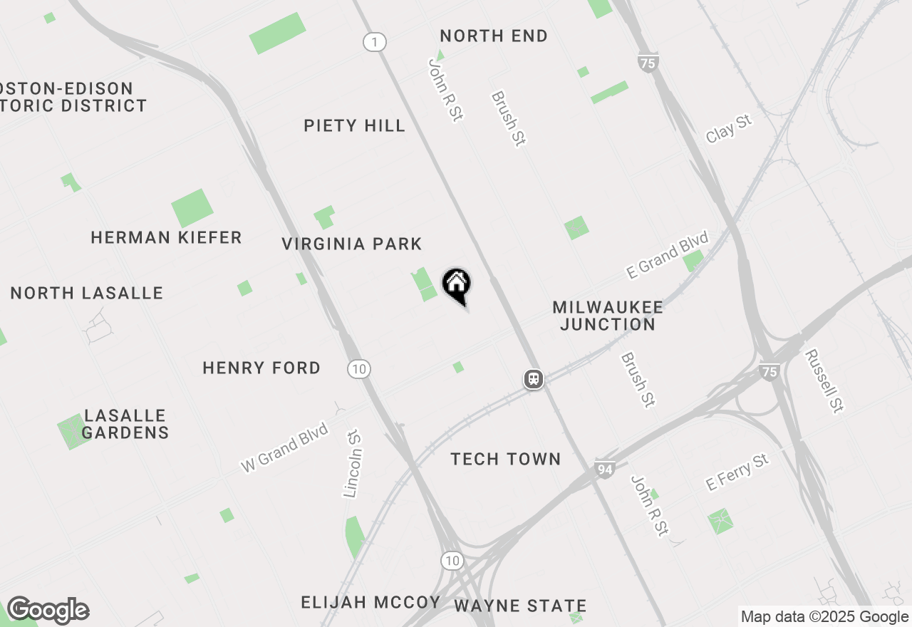 Map of 7430 2nd Avenue #0530, Detroit, MI 48202