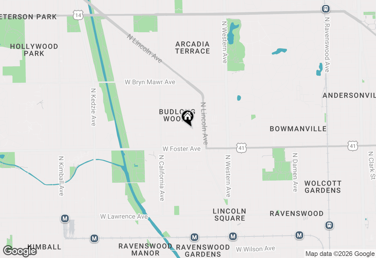 Map of 2620 W Berwyn Avenue #503, Chicago, IL 60625