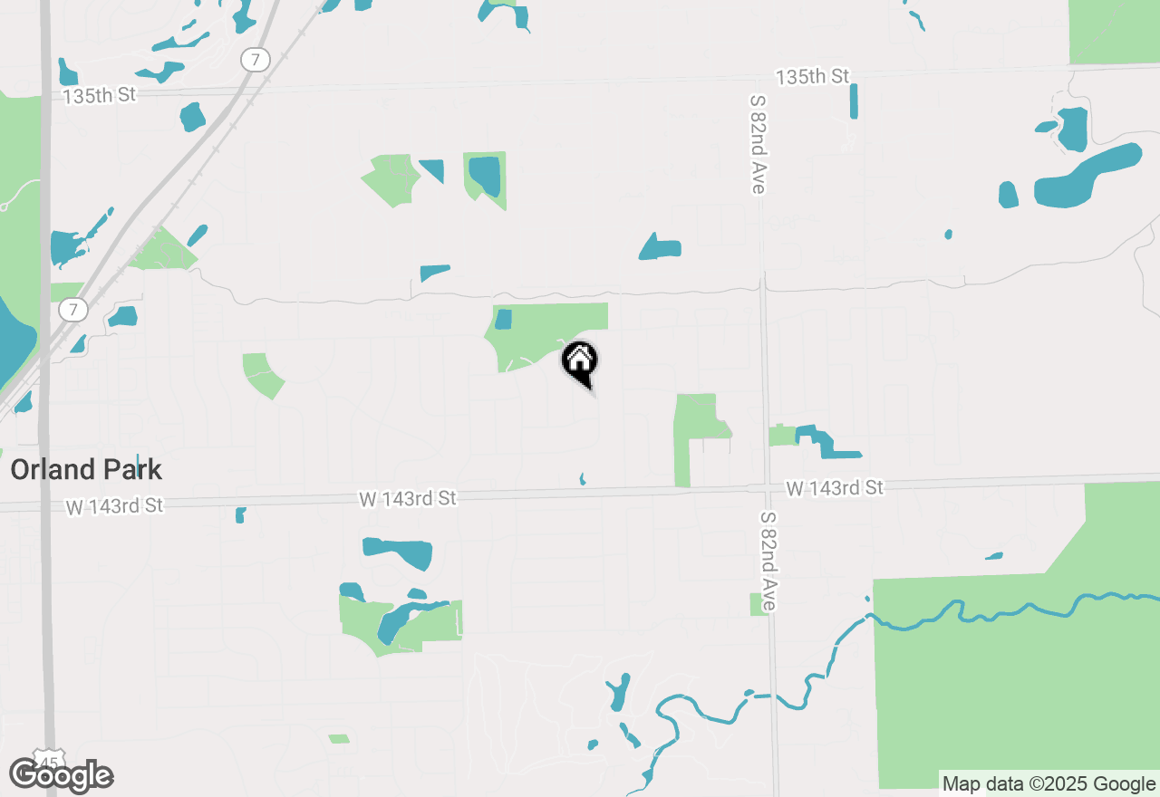 Map of 14143 Ravenswood Drive, Orland Park, IL 60462