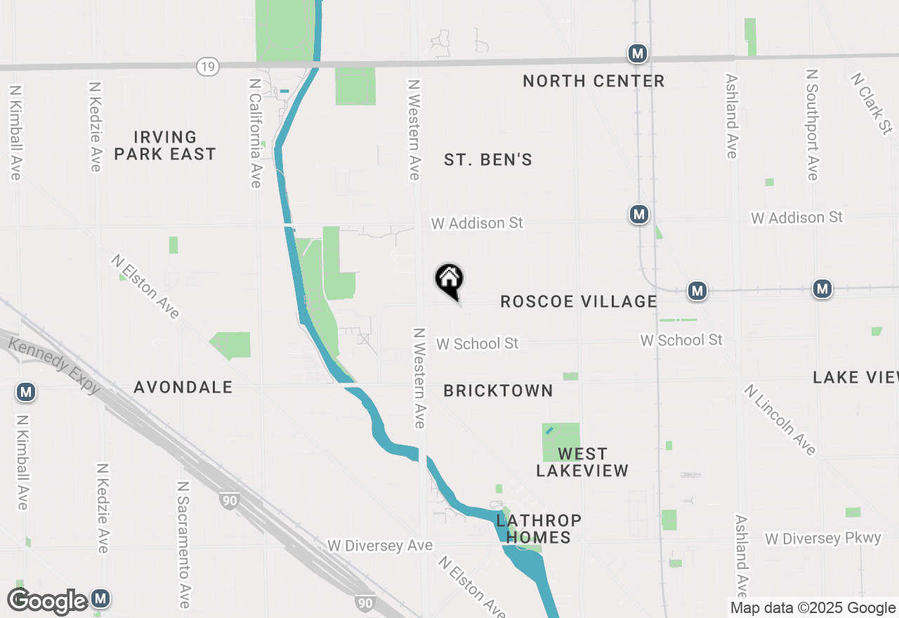 Map of 2315 W Roscoe Street #1, Chicago, IL 60618