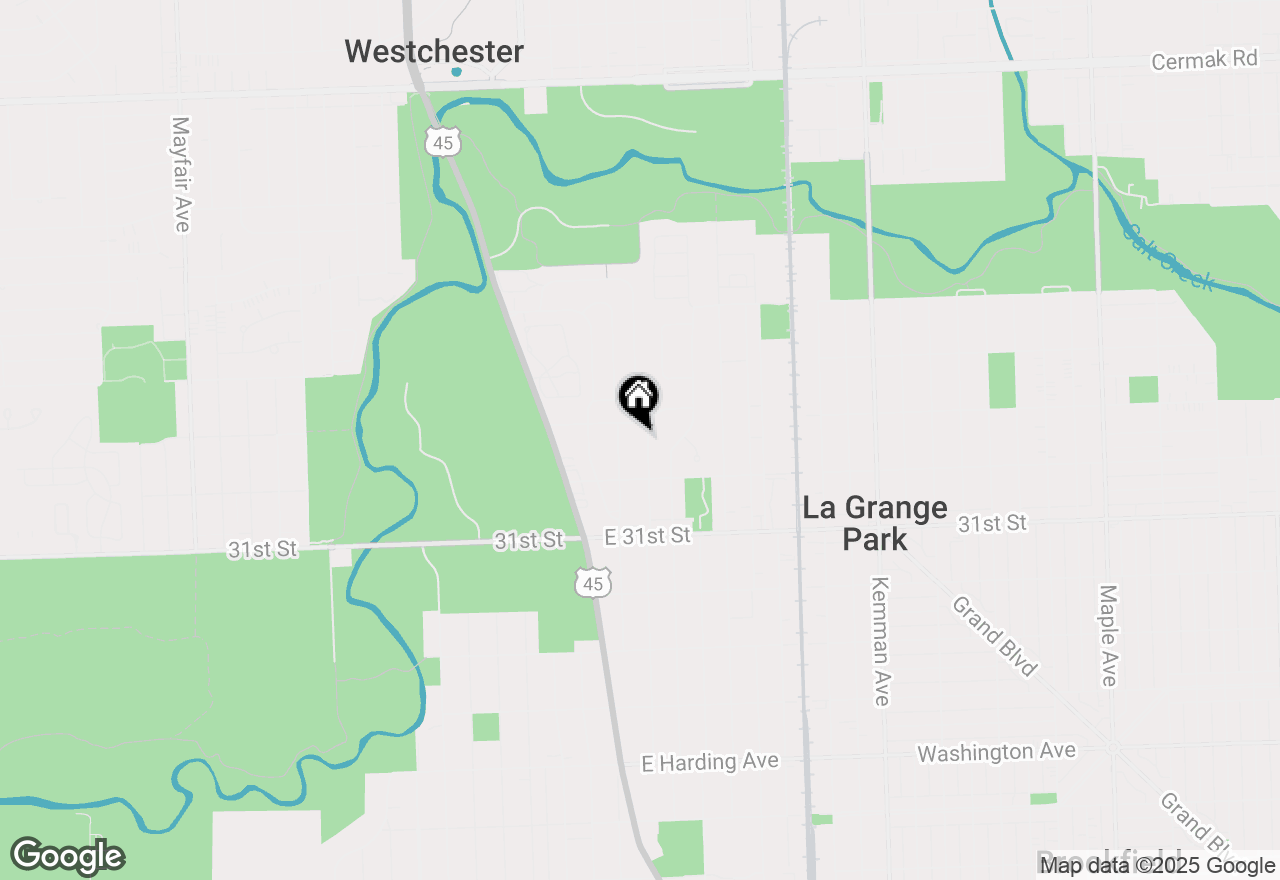 Map of 1234 Community Drive, La Grange Park, IL 60526