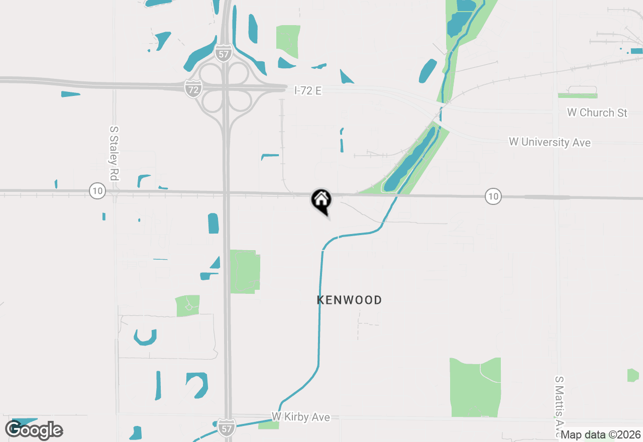 Map of 601 Ridgewood Court, Champaign, IL 61821