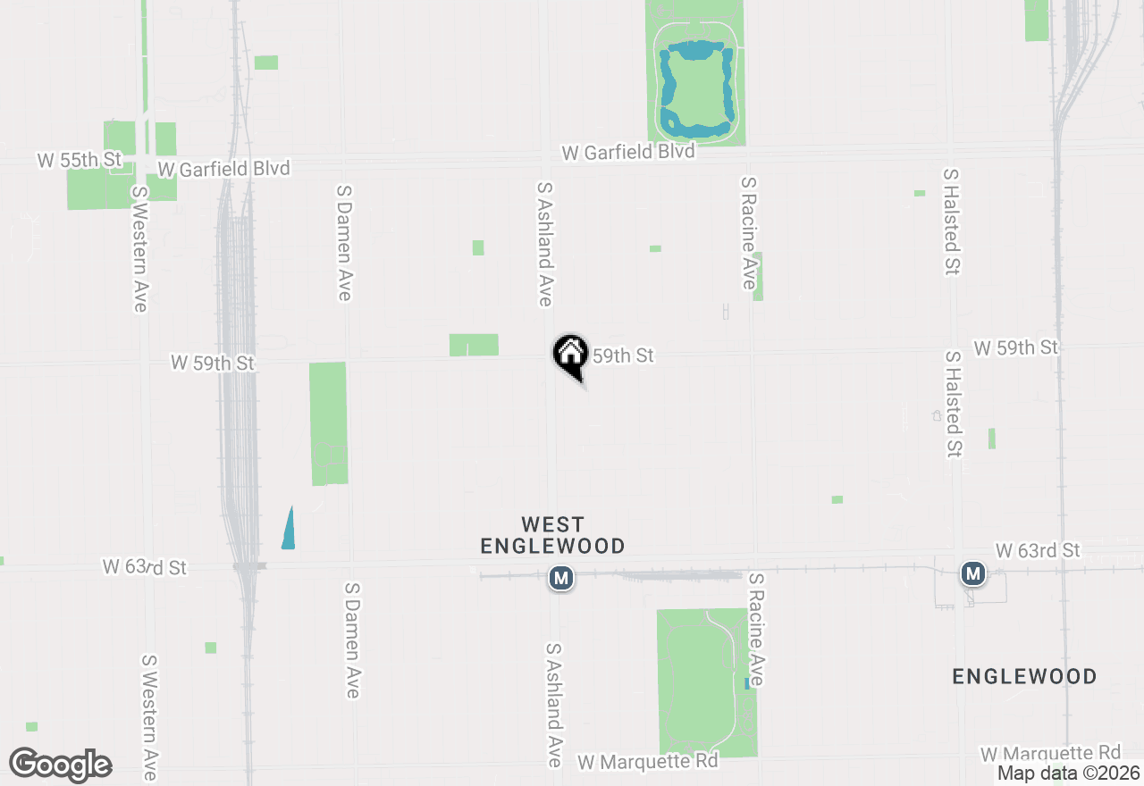 Map of 5942 S Justine Street, Chicago, IL 60636