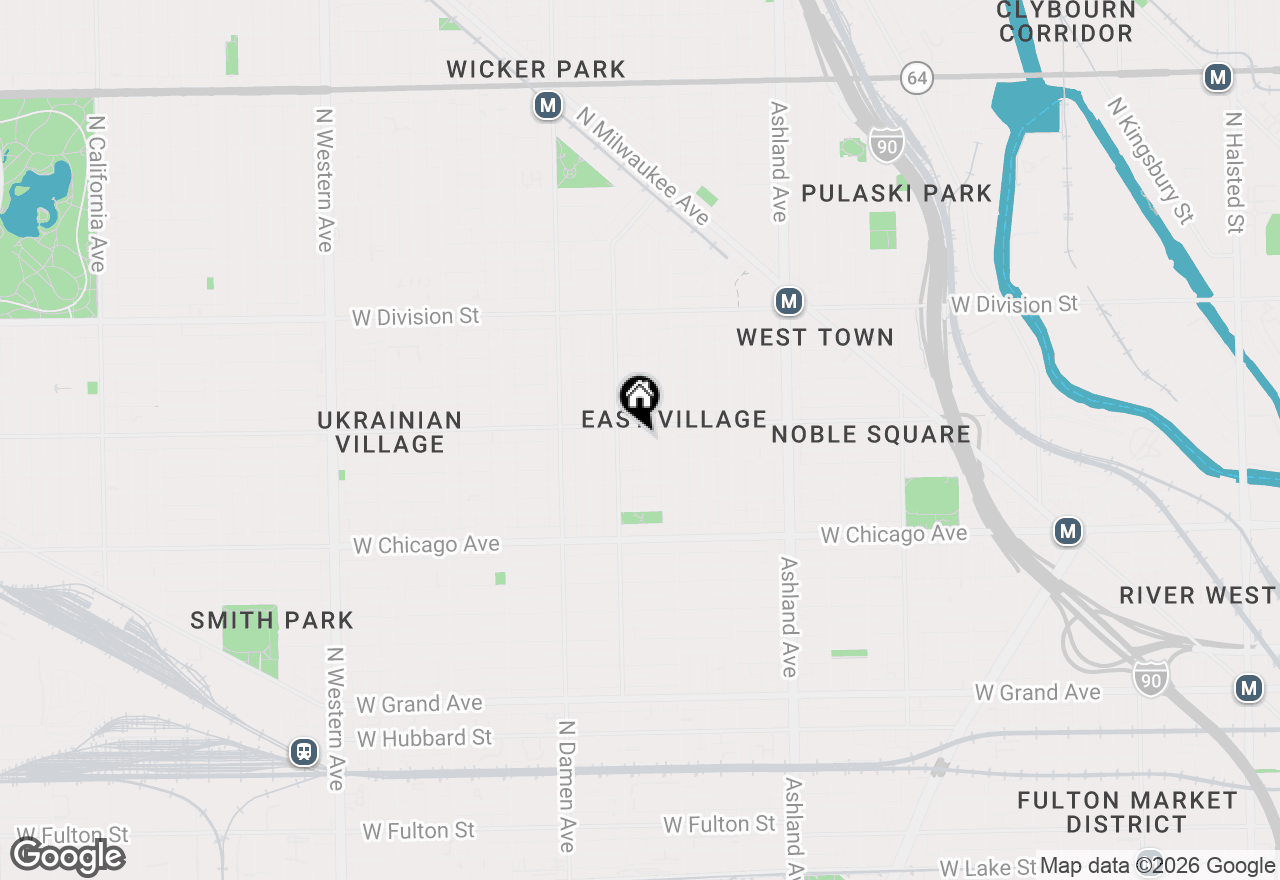 Map of 946 N Honore Street #1, Chicago, IL 60622