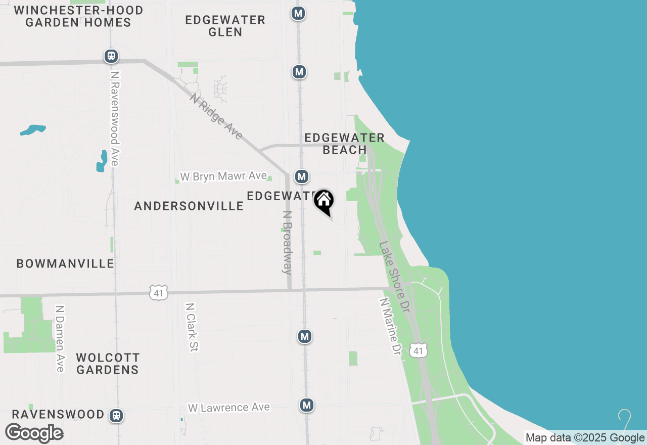 Map of 5420 N Kenmore Avenue #405, Chicago, IL 60640