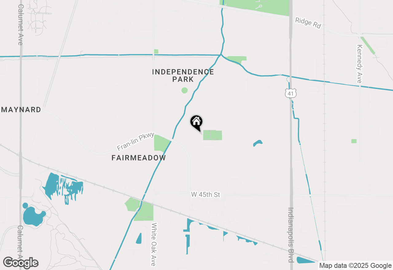 Map of 1825 Oriole Drive, Munster, IN 46321