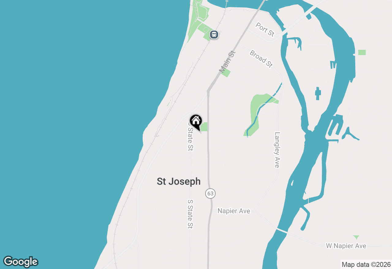 Map of 612 Winchester Avenue, St. Joseph, MI 49085