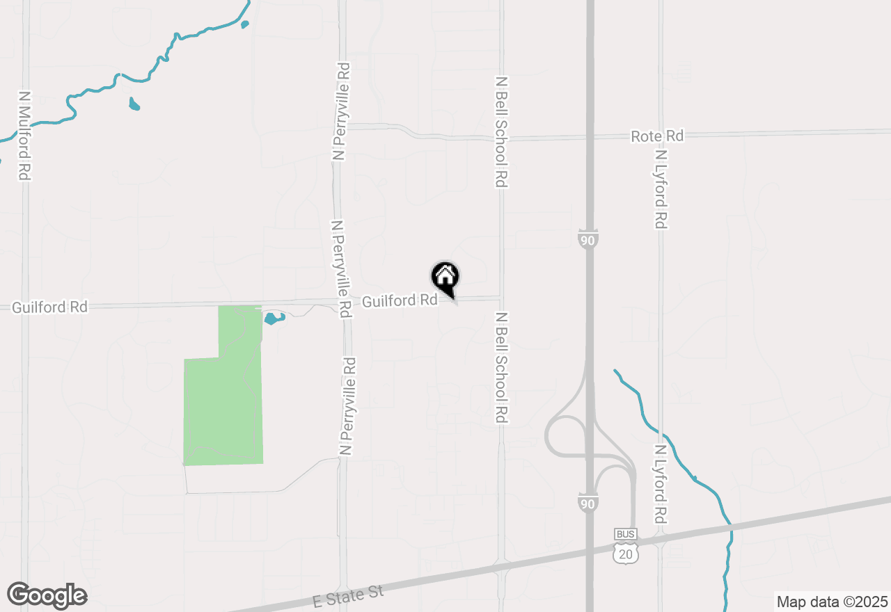 Map of 1281 Sunflower Drive, Rockford, IL 61107