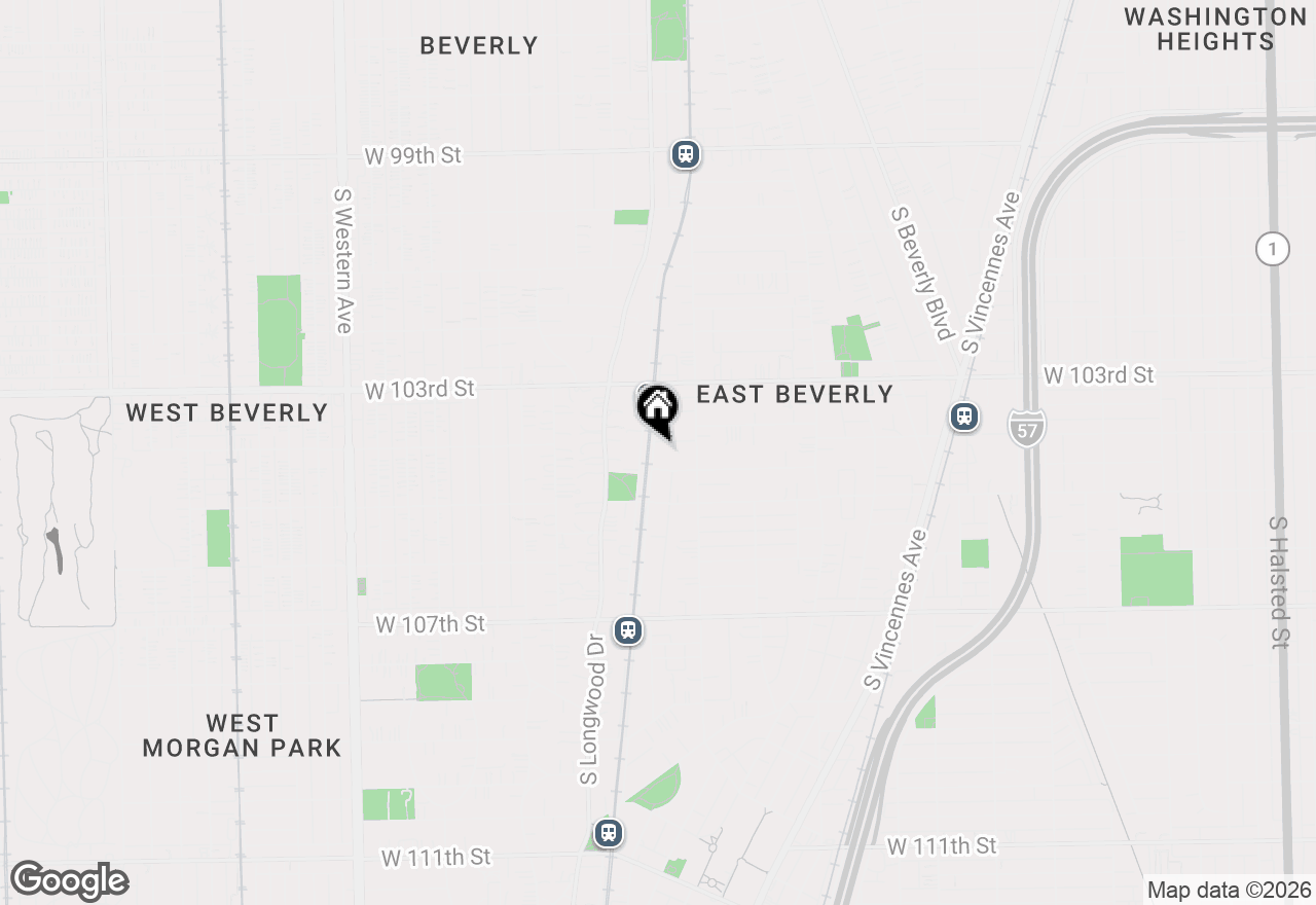 Map of 1837 W 104th Street, Chicago, IL 60643