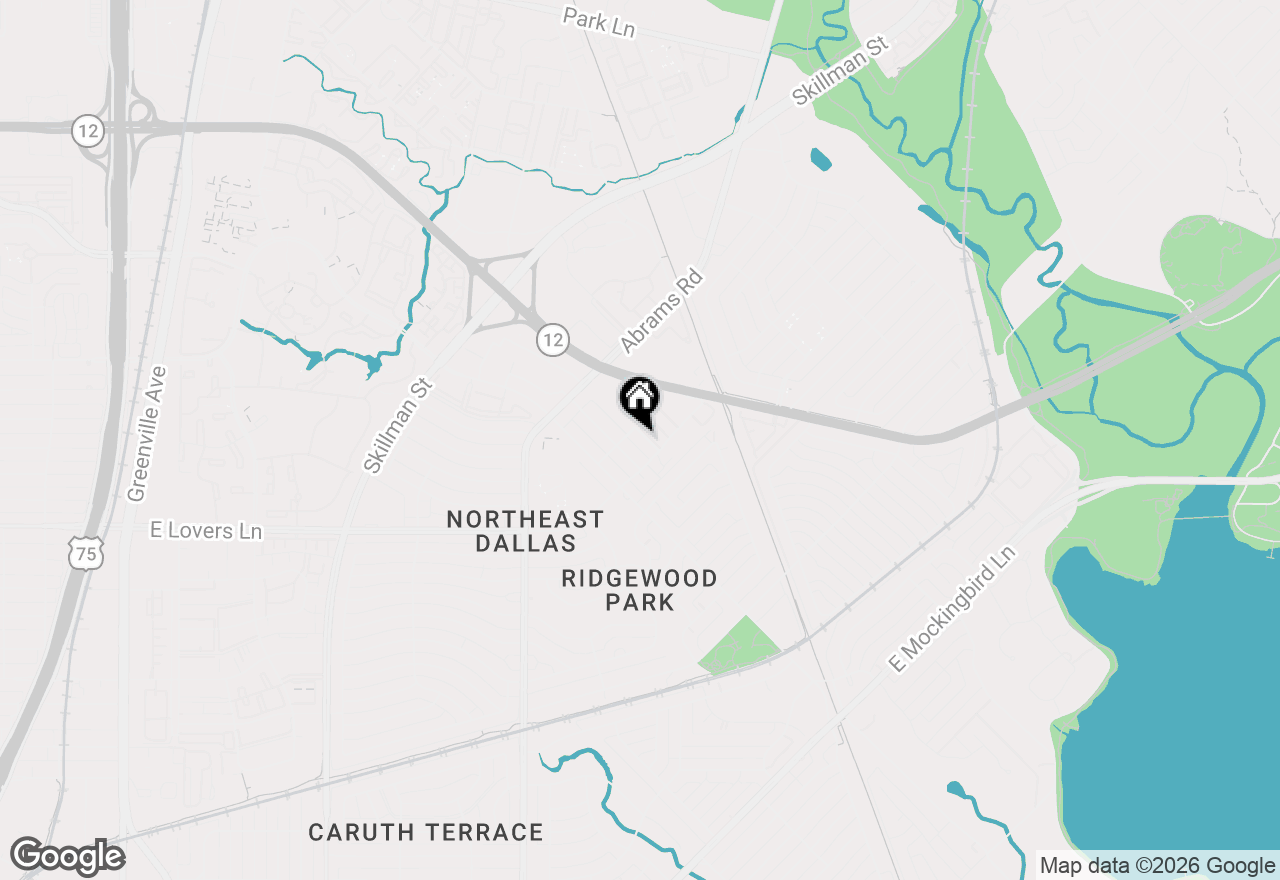 Map of 6478 Argo Street, Dallas, TX 75214