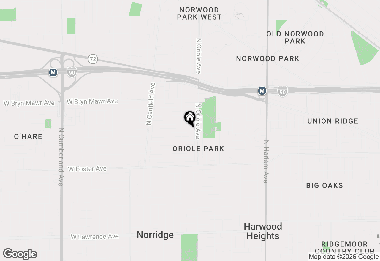 Map of 7628 W Balmoral Avenue, Chicago, IL 60656