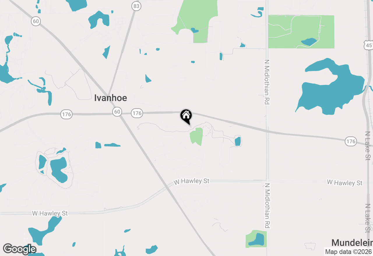 Map of 1833 Barnhill Drive, Mundelein, IL 60060