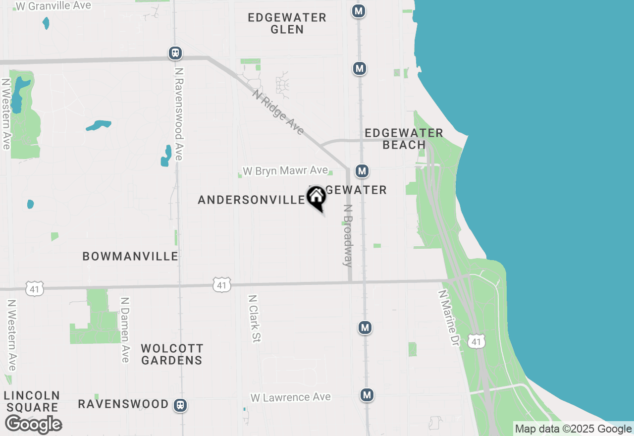 Map of 5414 N Lakewood Avenue, Chicago, IL 60640