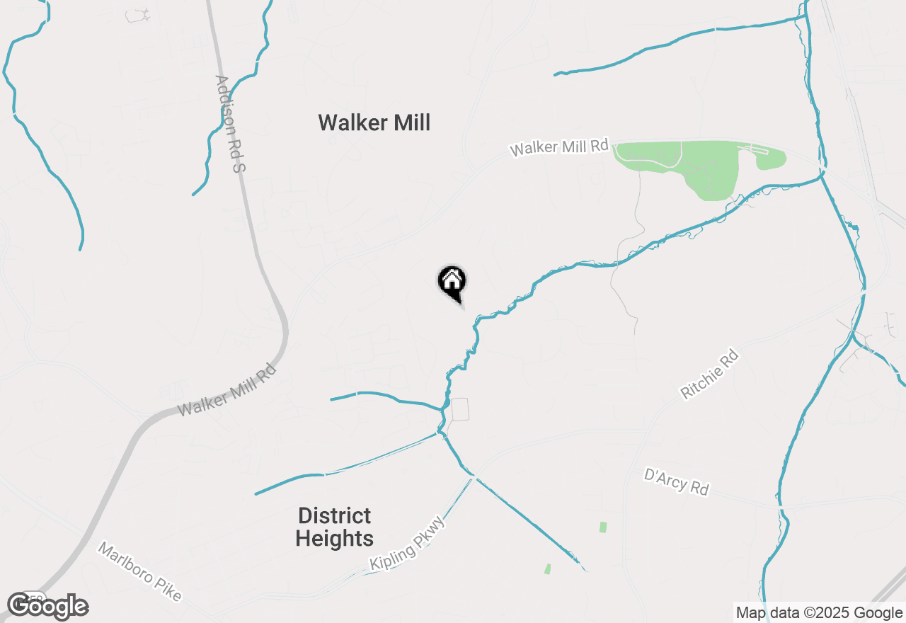 Map of 7204 Chapparal Drive, District Heights, MD 20747