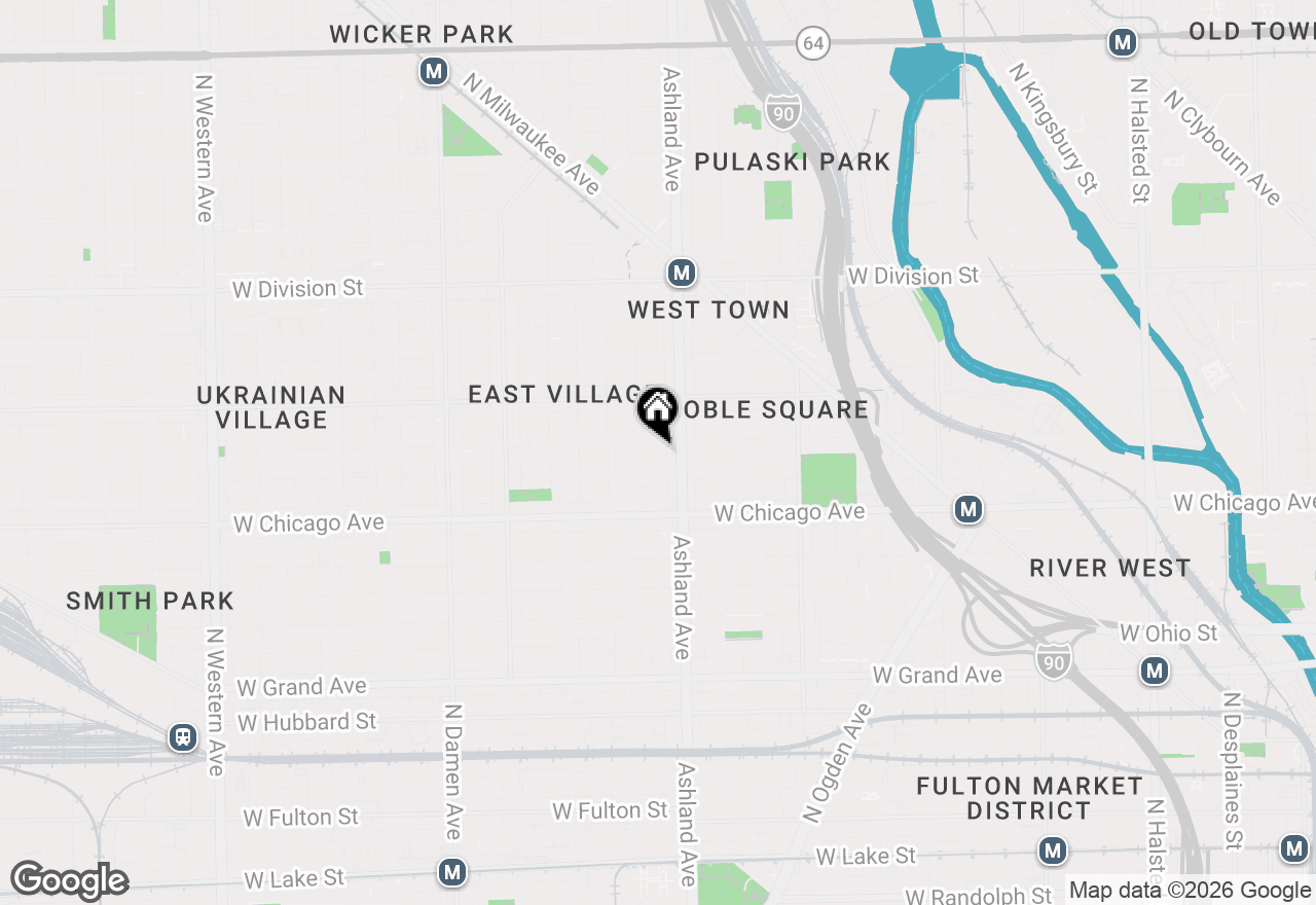 Map of 867 N Marshfield Avenue #1, Chicago, IL 60622