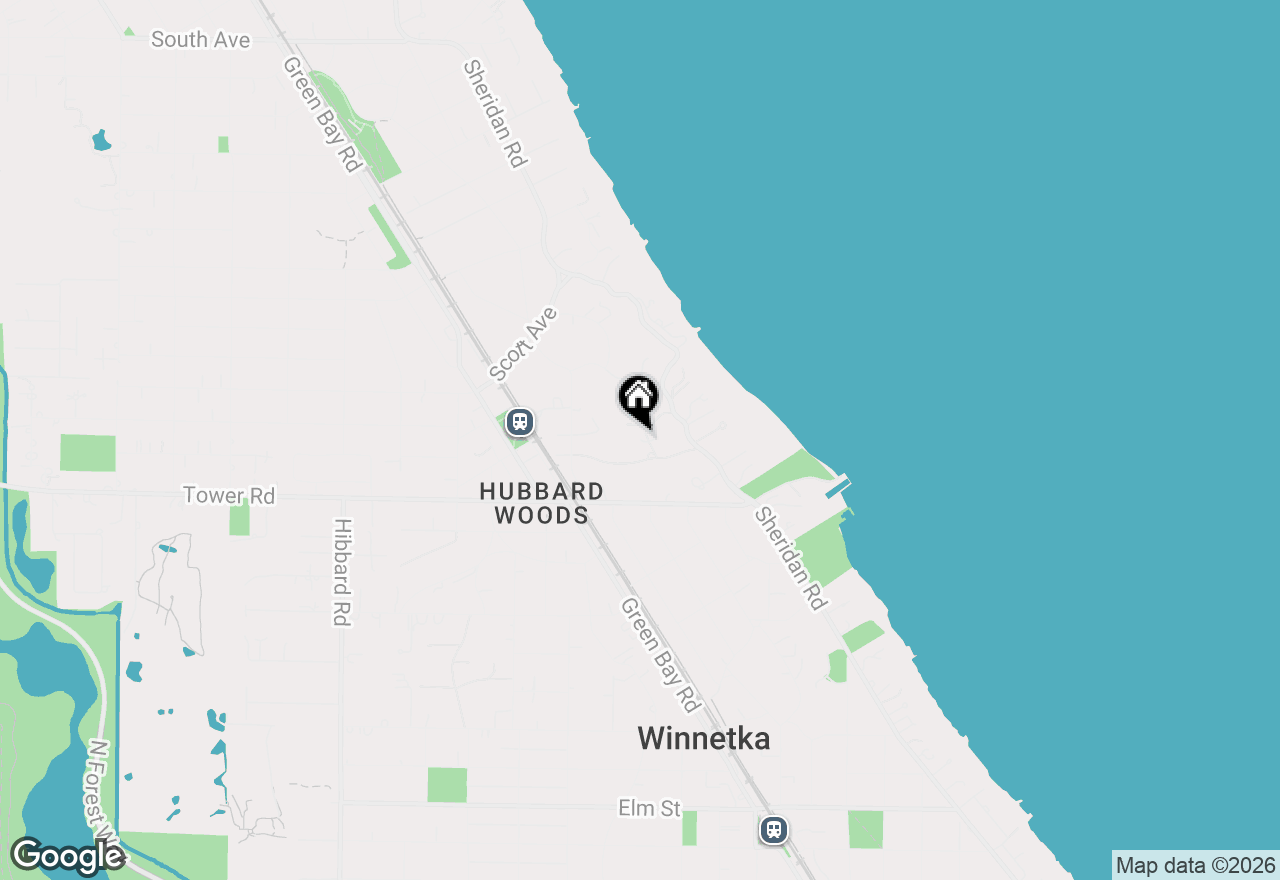 Map of 901 Private Road, Winnetka, IL 60093