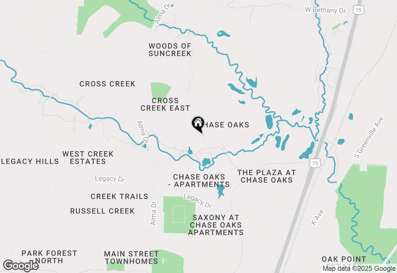 Map of 741 Forest Bend Drive, Plano, TX 75025