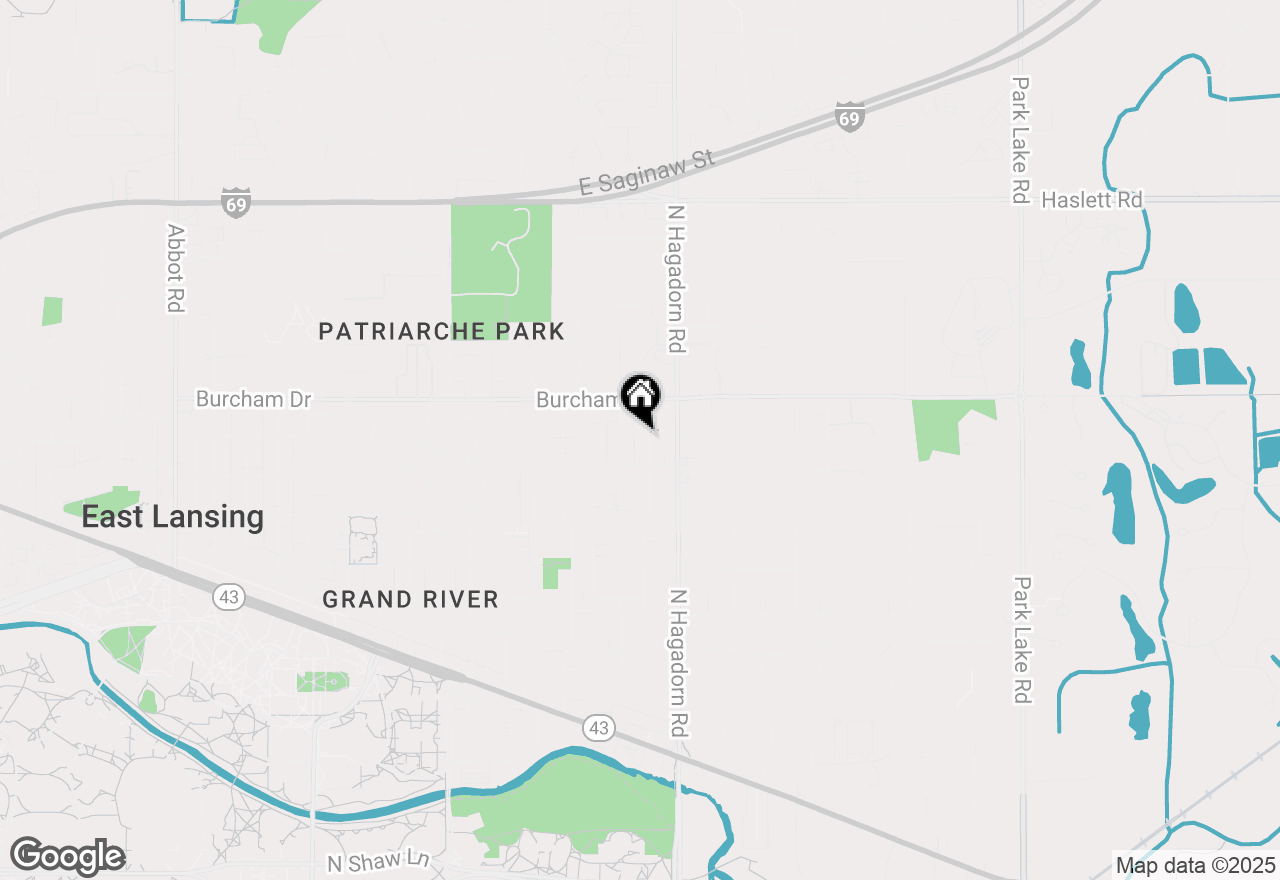 Map of 637 Lexington Avenue, East Lansing, MI 48823