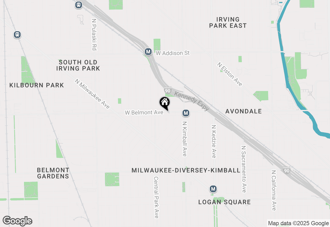 Map of 3517 W Belmont Avenue, Chicago, IL 60618