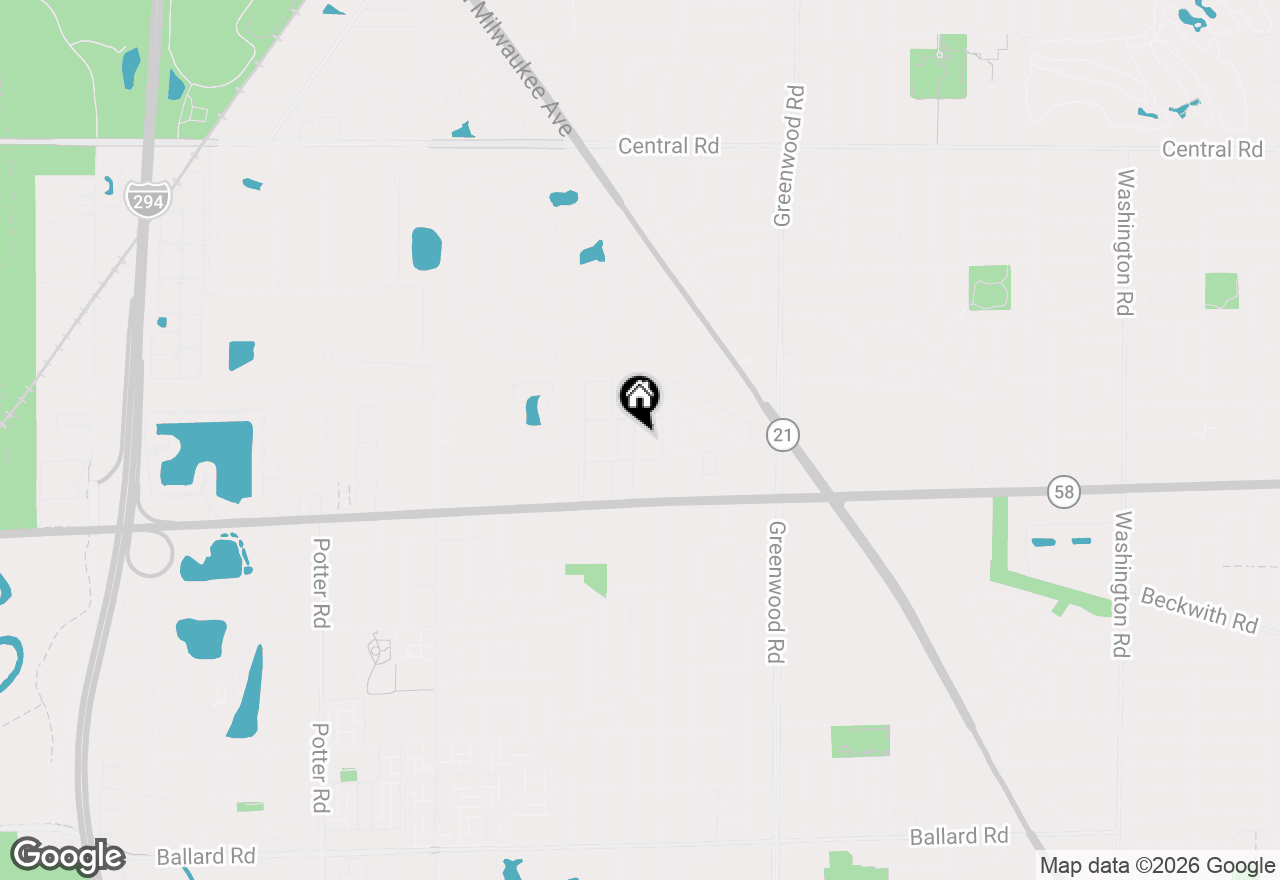 Map of 8828 N Leslie Lane #1F, Des Plaines, IL 60016