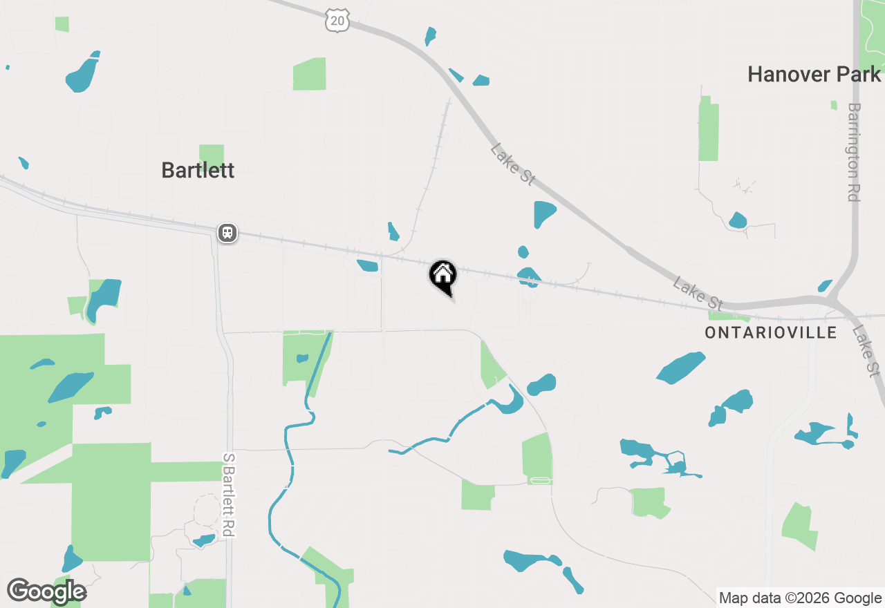 Map of 681 Thorntree Court #A1, Bartlett, IL 60103