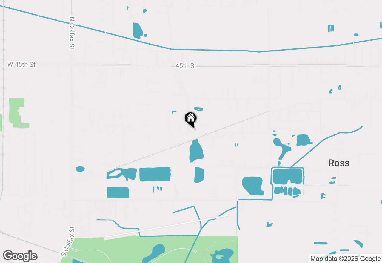 Map of 1906 E Elm Street, Griffith, IN 46319