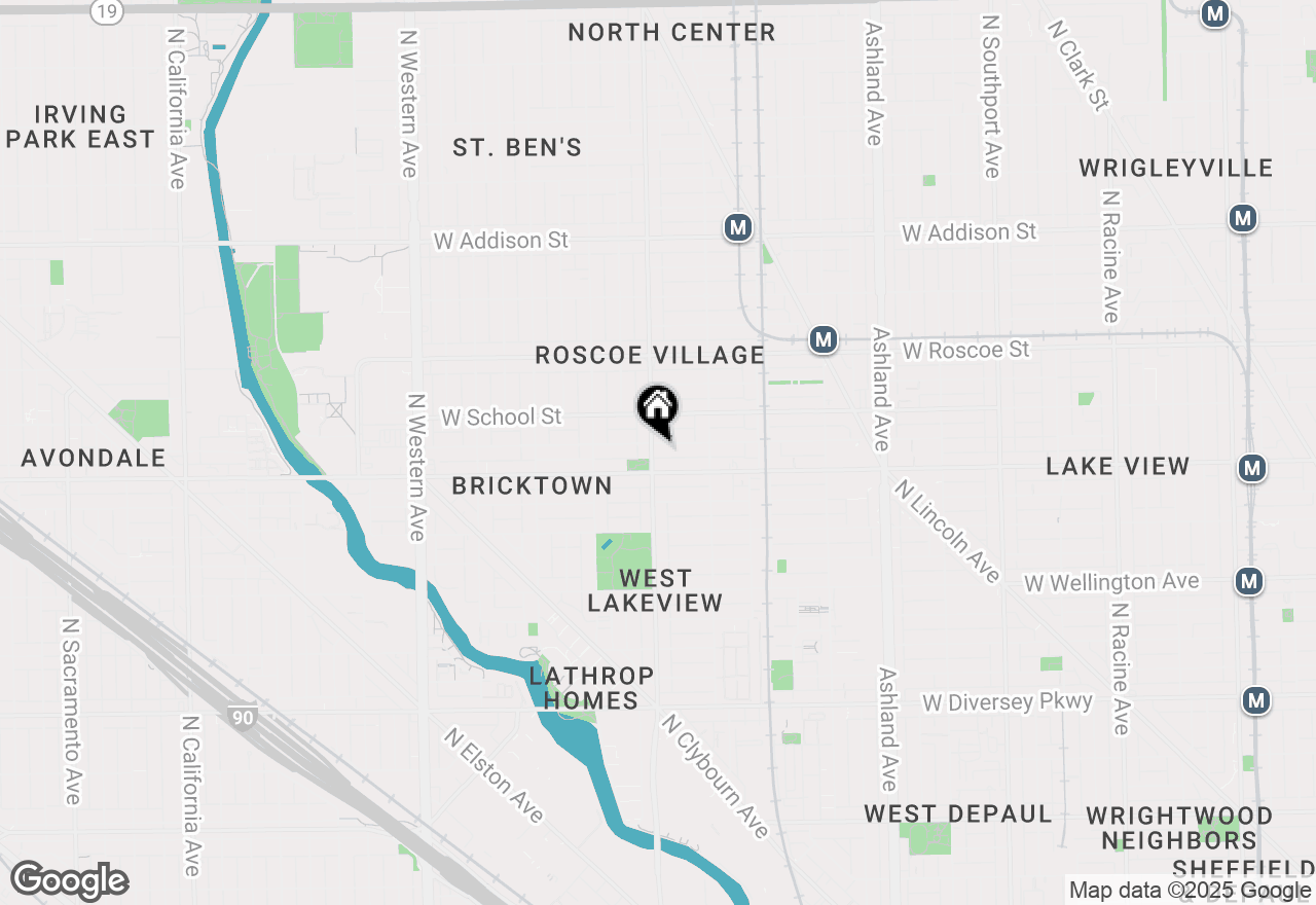 Map of 1955 W Melrose Street #1, Chicago, IL 60657