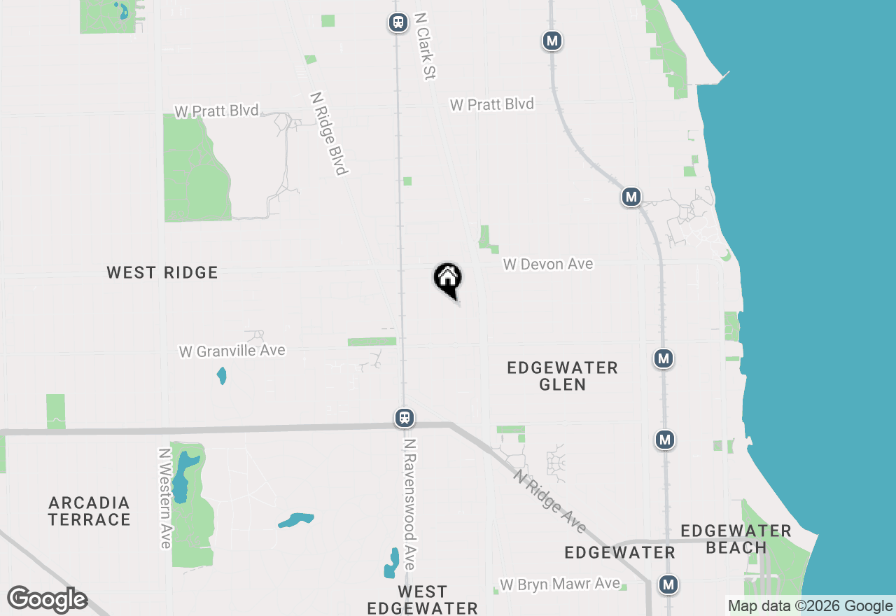 Map of 6316 N Paulina Street #2A, Chicago, IL 60660