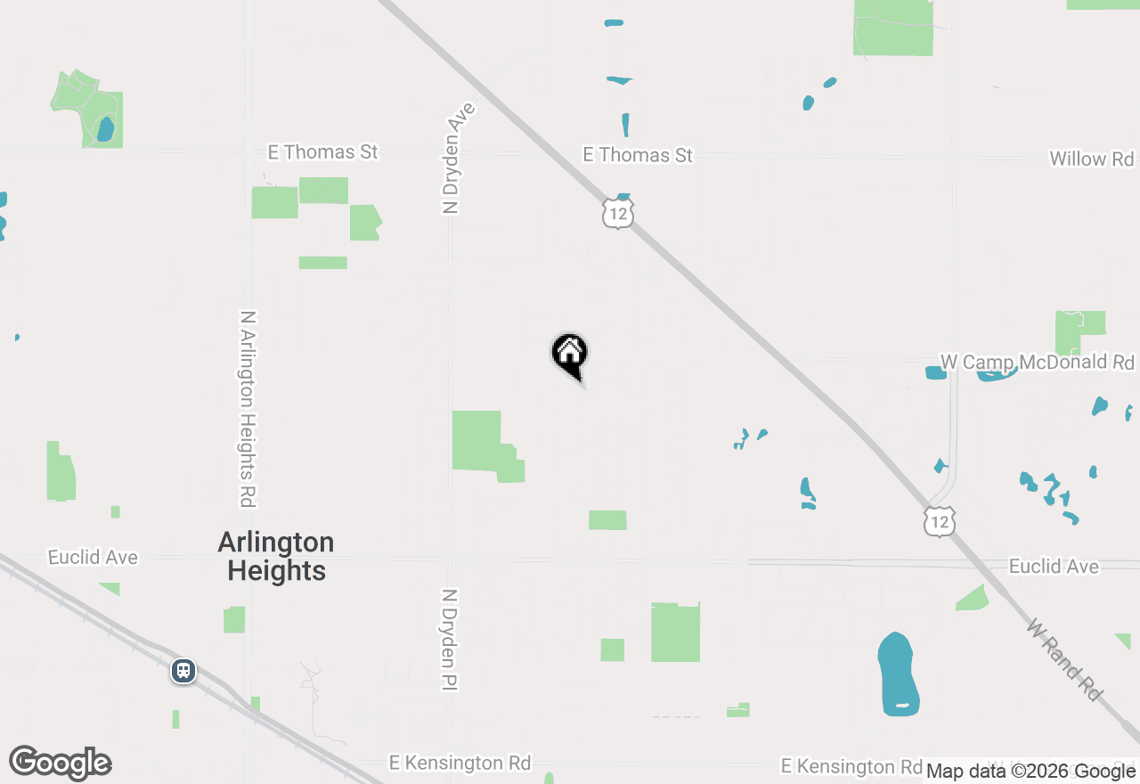 Map of 1009 N Drury Lane, Arlington Heights, IL 60004