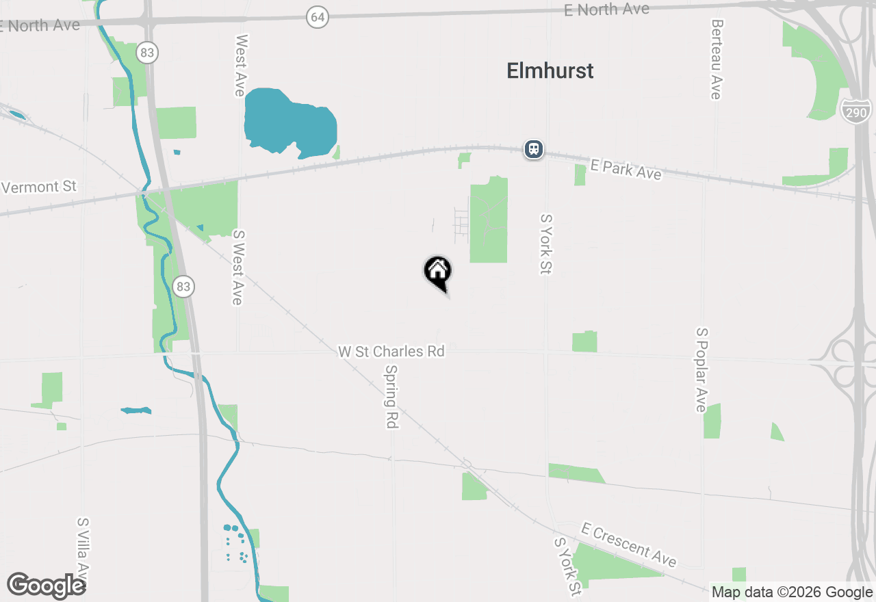 Map of 245 W Winthrop Avenue, Elmhurst, IL 60126