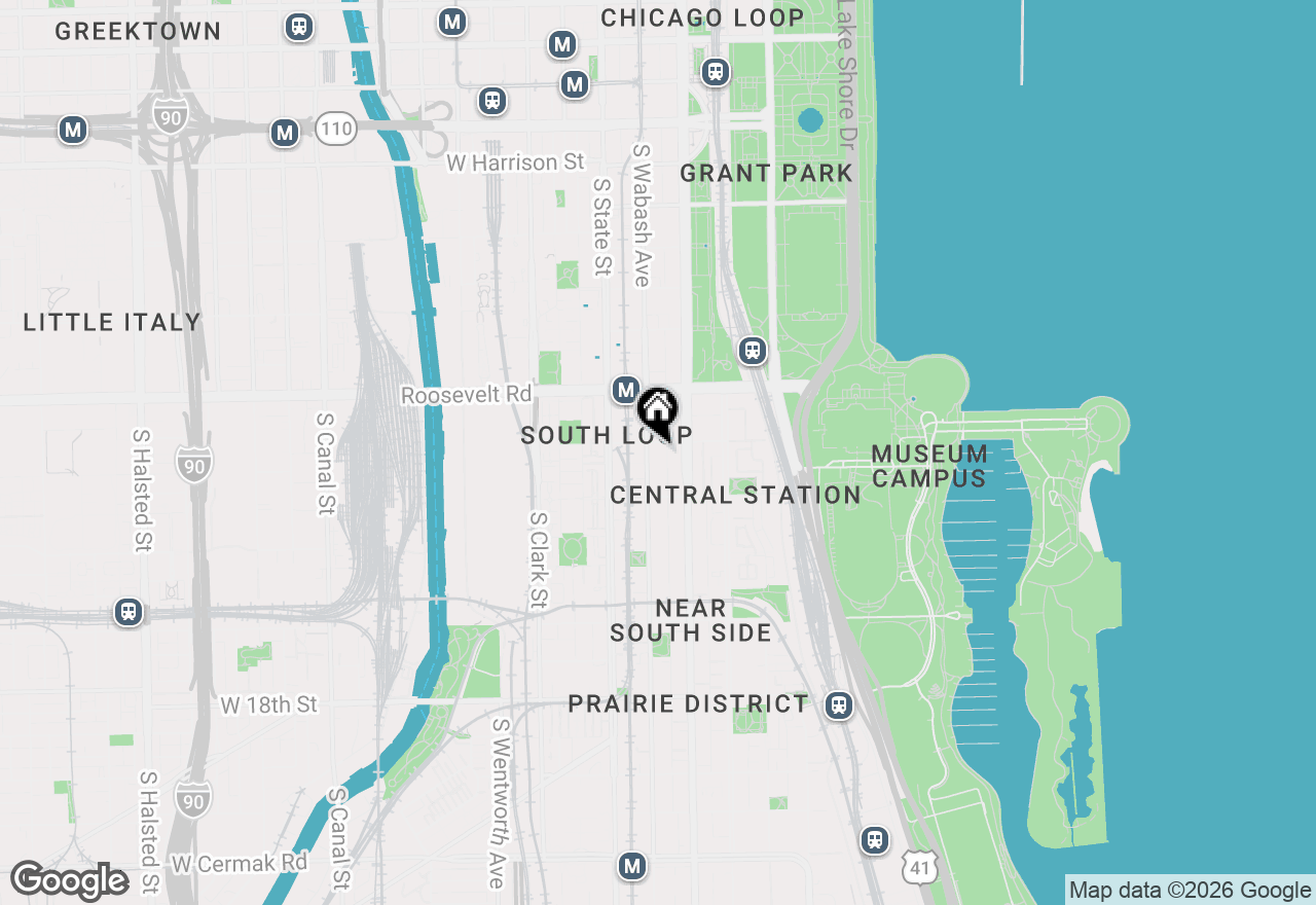 Map of 1307 S Wabash Avenue #305, Chicago, IL 60605