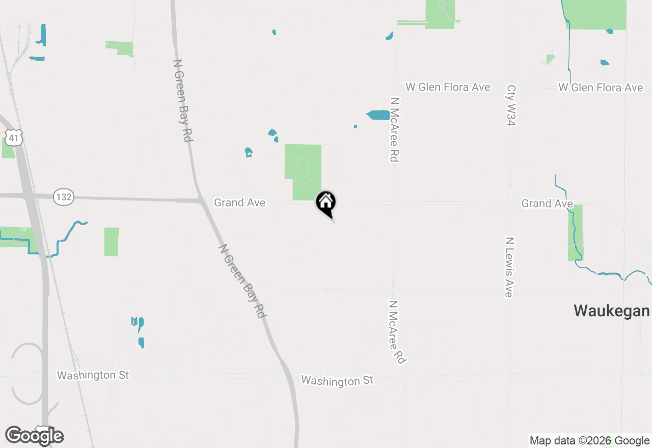Map of 609 Baldwin Avenue, Waukegan, IL 60085