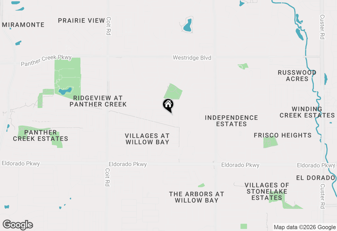 Map of 13646 Valencia Drive, Frisco, TX 75035