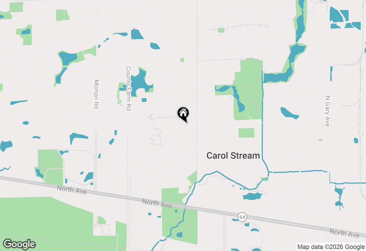 Map of 517 Danbury Drive, Carol Stream, IL 60188