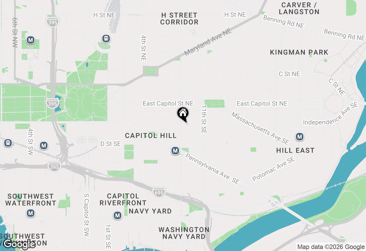 Map of 210 8th Street Se, Washington, DC 20003