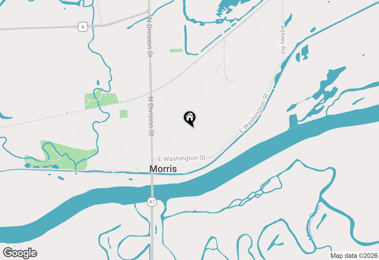 Map of (Address confidential), Morris, Illinois 60450