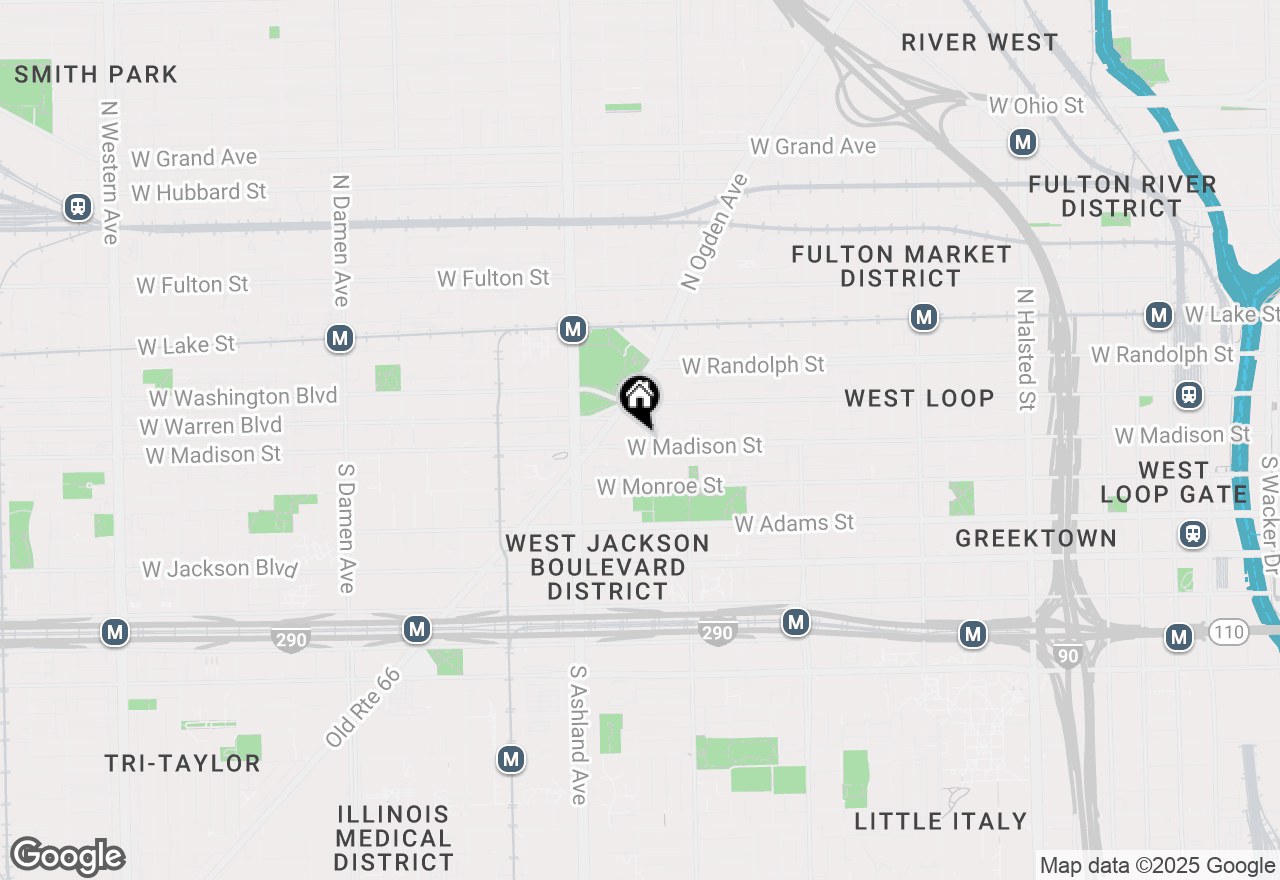 Map of 6 N Bishop Street #304, Chicago, IL 60607