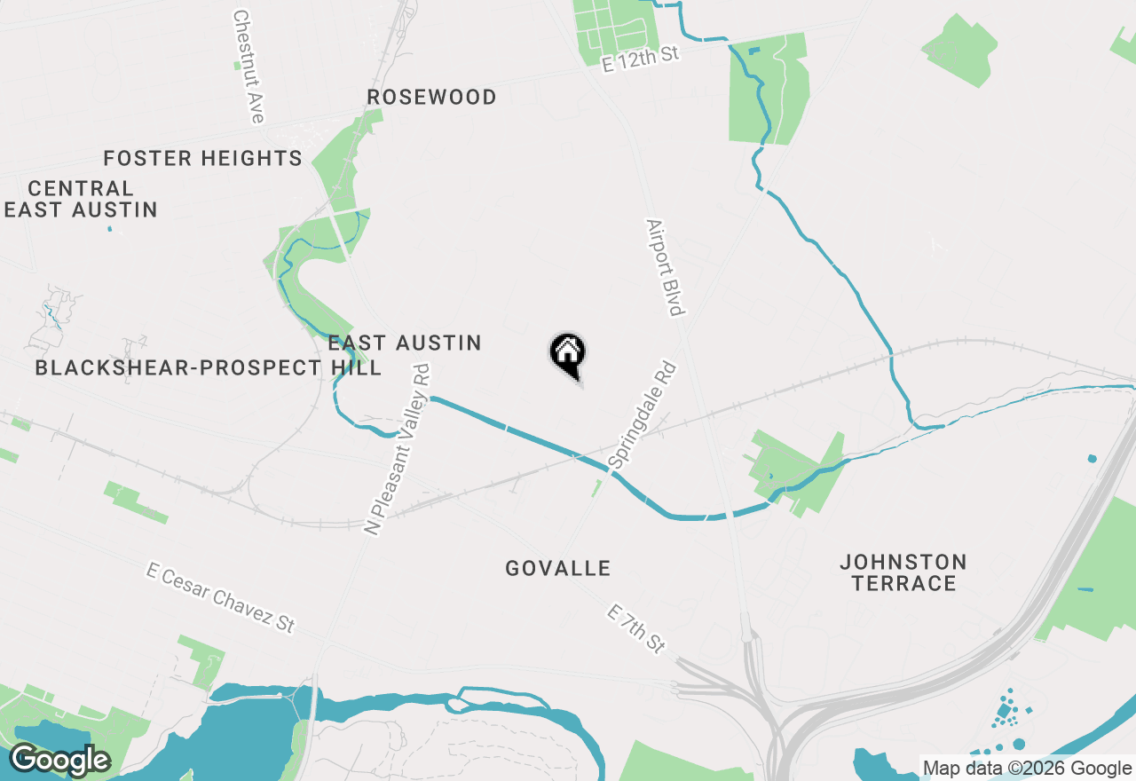 Map of 1011 Cherico St, Austin, TX 78702