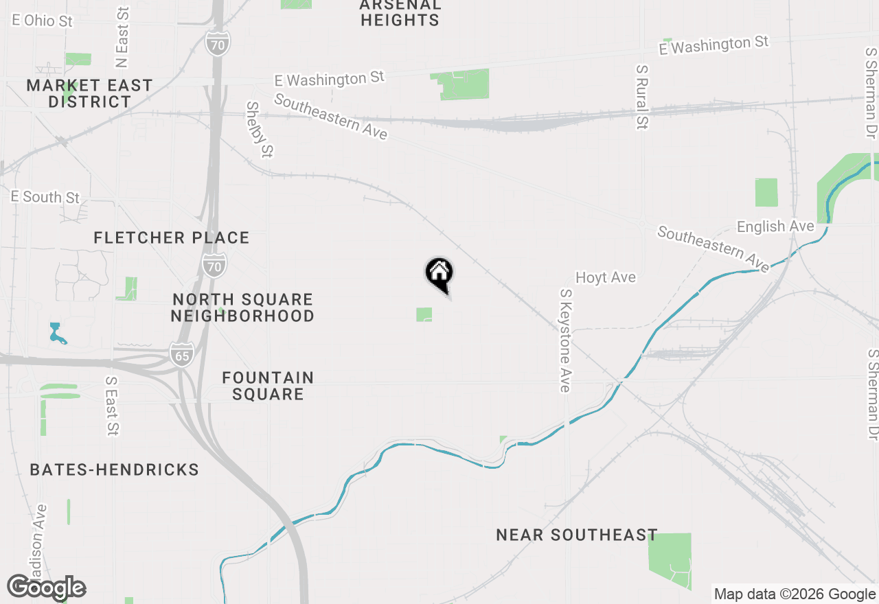 Map of 1814 Lexington Avenue, Indianapolis, IN 46203