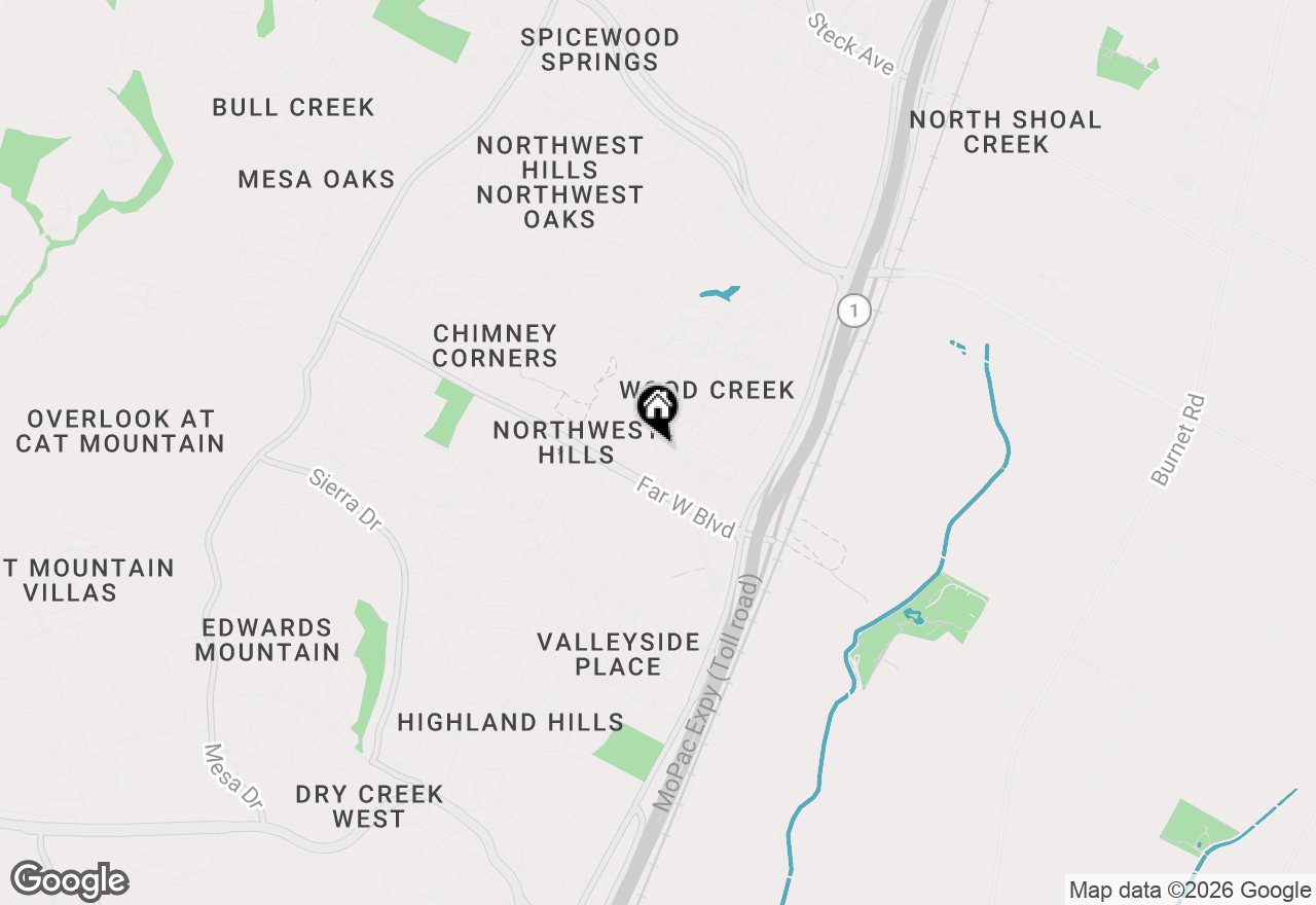 Map of 7122 Wood Hollow Dr #22, Austin, TX 78731