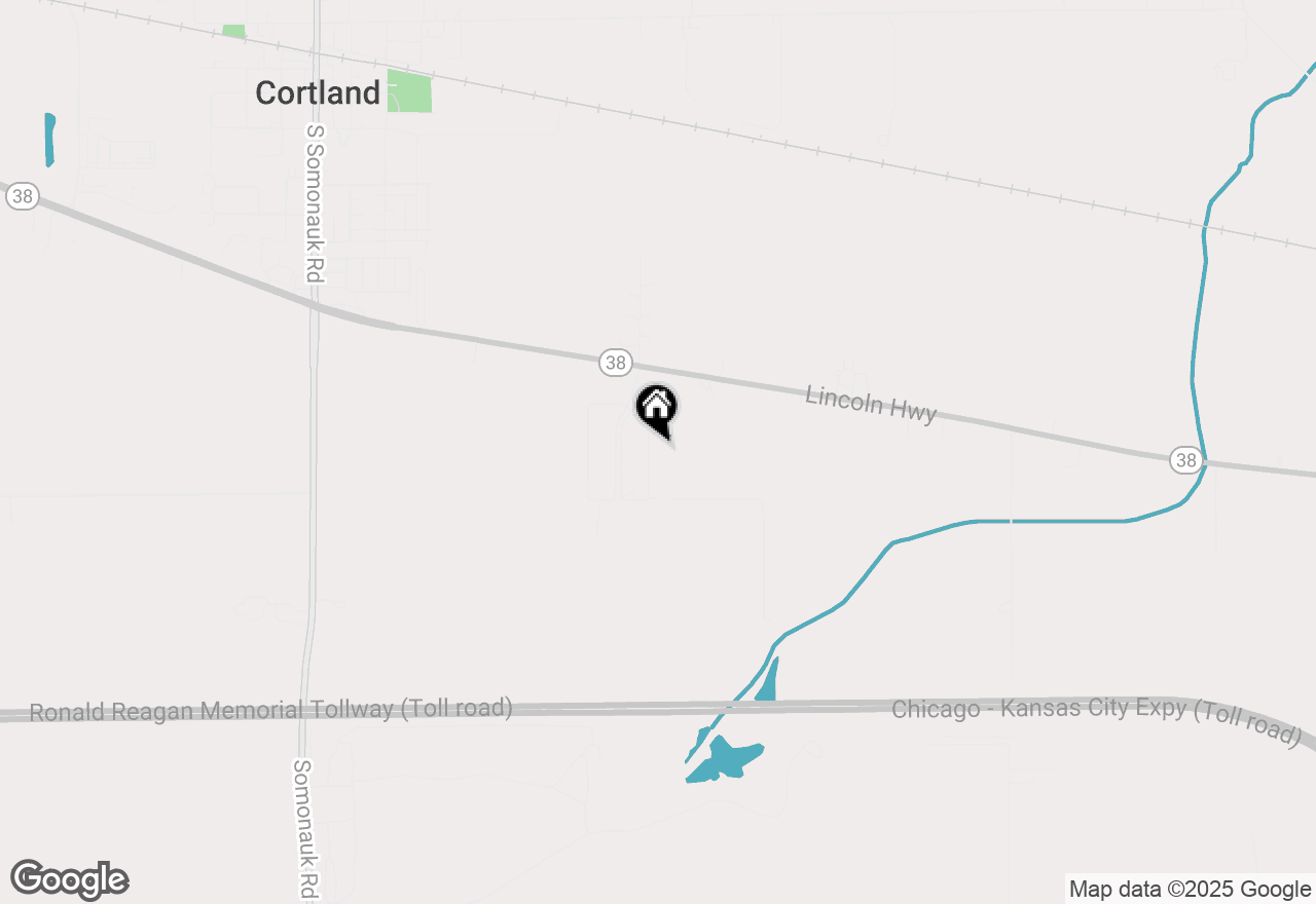 Map of 492 S Hampstead Street, Cortland, IL 60112